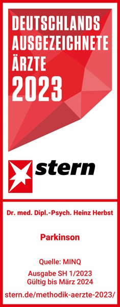 Siegel des stern für Deutschlands ausgezeichnete Ärzte 2023, namentlich Dr. Heinz Herbst